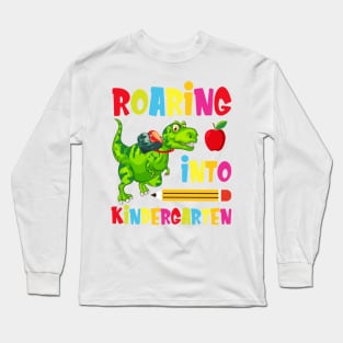 Roaring Into Kindergarten Long Sleeve T-Shirt